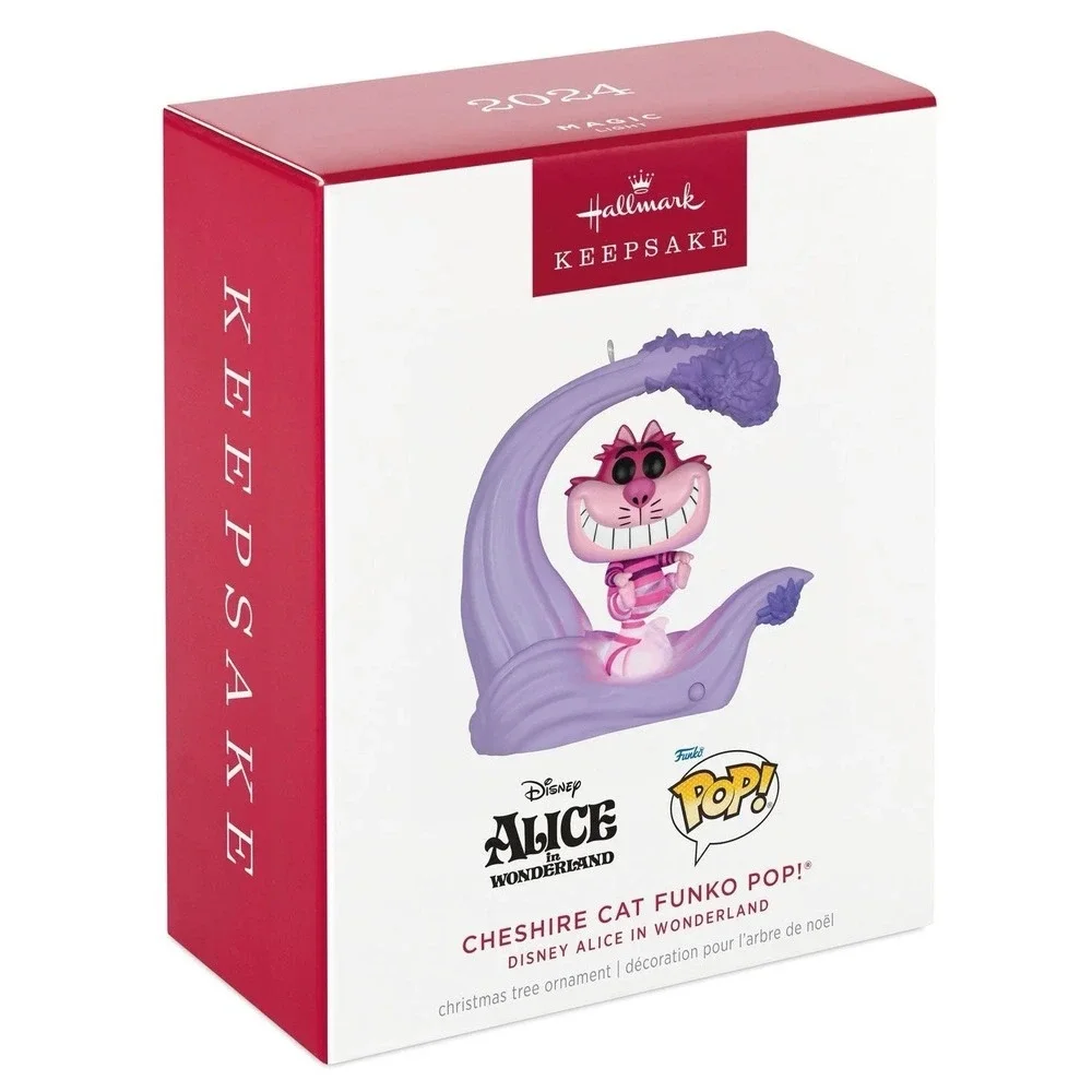 Hallmark Ornament Disney Alice in Wonderland Cheshire Cat Funko‎ Pop (New)